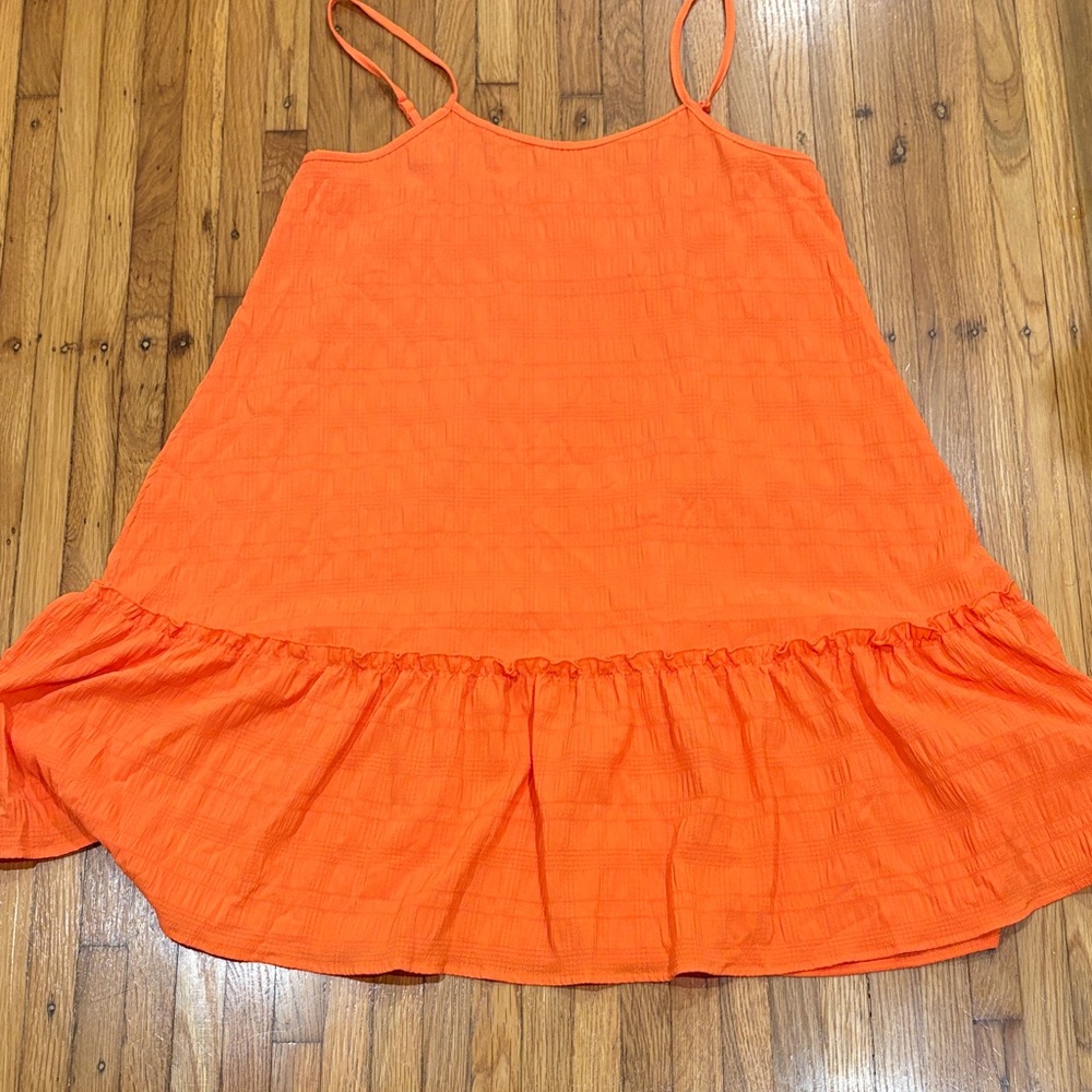 SHEIN Orange Midi Dress